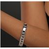 Image 6 : 18KT White Gold 1.43ctw Diamond Bangle Bracelet