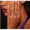 Image 1 : 14KT White Gold 4.50ct Tanzanite and Diamond Ring