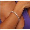 Image 2 : 14KT White Gold 4.15ctw Diamond Tennis  Bracelet