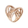 Image 7 : 14KT Rose Gold 0.91ctw Diamond Ring