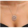 Image 5 : 14KT White Gold 1.25ctw Diamond Pendant With Chain