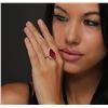 Image 5 : 14KT Yellow Gold 9.84ct Ruby and Diamond Ring