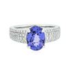 Image 1 : 14KT White Gold 2.47ct Tanzanite and Diamond Ring