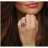 Image 5 : 14KT White Gold 2.47ct Tanzanite and Diamond Ring