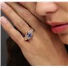 Image 5 : 14KT Rose Gold 1.10ct Tanzanite and Diamond Ring