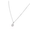 Image 6 : 14KT White Gold 0.96ctw Diamond Pendant With Chain