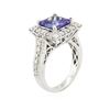 Image 6 : 18KT White Gold 2.81ct Tanzanite and Diamond Ring