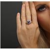 Image 2 : 14KT Yellow Gold 1.85ct Tanzanite and Diamond Ring
