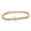 Image 4 : 14KT Yellow Gold 6.90ctw Diamond Bracelet