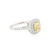 Image 2 : 14KT Two-Tone Gold 1.28ctw Diamond Engagement Ring