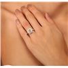 Image 5 : 14KT Two-Tone Gold 1.28ctw Diamond Engagement Ring