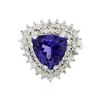 Image 3 : 14KT White Gold 5.15ct Tanzanite and Diamond Ring