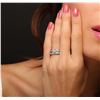 Image 5 : Platinum 1.13ctw Diamond Ring Wedding Set