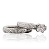 Image 6 : Platinum 1.13ctw Diamond Ring Wedding Set