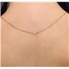 Image 6 : 14KT Rose Gold 0.72ct Tanzanite and Diamond Pendant With Chain