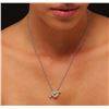 Image 2 : 18KT Two-Tone Gold 2.25ctw Diamond Pendant With Chain