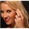 Image 5 : 14KT White Gold 4.08ct Tanzanite, Sapphire & Diamond Ring