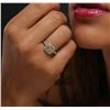 Image 6 : 14KT Two-Tone Gold 0.71ctw Diamond Ring