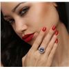 Image 6 : 14KT Yellow Gold 4.73ct Tanzanite and Diamond Ring