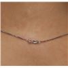 Image 6 : 14KT White Gold 0.92ctw Diamond Pendant With Chain