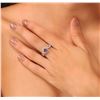 Image 1 : 14KT White Gold 0.67ct Tanzanite and Diamond Ring