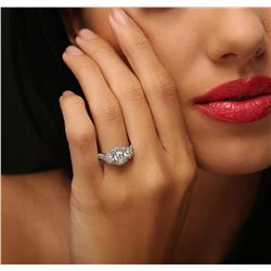 14KT White Gold 1.95ctw Diamond Ring