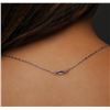 Image 6 : 14KT White Gold 8.01ct Tanzanite and Diamond Pendant With Chain
