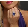 Image 2 : 14KT Two-Tone Gold 4.13ct Tanzanite and Diamond Ring