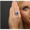 Image 5 : 14KT Two-Tone Gold 4.13ct Tanzanite and Diamond Ring