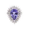 Image 3 : 14KT White Gold 5.20ct Tanzanite and Diamond Ring
