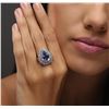 Image 5 : 14KT White Gold 5.20ct Tanzanite and Diamond Ring