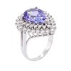 Image 7 : 14KT White Gold 5.20ct Tanzanite and Diamond Ring