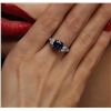 Image 6 : 14KT White Gold 2.90ct Sapphire and Diamond Ring