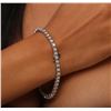 Image 5 : 14KT White Gold 3.61ctw Diamond Tennis  Bracelet