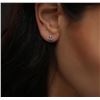 Image 6 : 14KT White Gold 1.17ctw Diamond Solitaire Earrings