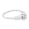 Image 2 : 14KT White Gold 0.10ct Diamond Solitaire Ring