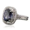 Image 4 : 14KT White Gold 4.77ct Tanzanite and Diamond Ring