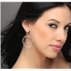 Image 5 : 14KT Two-Tone Gold 1.34ctw Diamond Earrings
