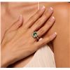 Image 5 : 14KT Yellow Gold 2.08ct Emerald and Diamond Ring