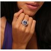 Image 2 : 14KT Two-Tone Gold 6.30ct Tanzanite and Diamond Ring