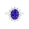 Image 3 : 14KT White Gold 3.17ct Tanzanite and Diamond Ring