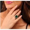Image 2 : 14KT White Gold 8.82ct Emerald and Diamond Ring