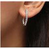 Image 1 : 14KT White Gold 1.62ctw Diamond Earrings