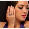 Image 1 : 14KT Two-Tone Gold 3.90ct Tanzanite and Diamond Ring