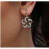 Image 1 : 14KT White Gold 0.95ctw Diamond Earrings