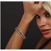 Image 1 : 14KT White Gold 11.25ctw Tanzanite and Diamond Bracelet