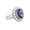 Image 4 : 14KT White Gold 5.17ct Tanzanite and Diamond Ring
