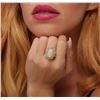 Image 7 : 14KT Two-Tone Gold 10.65ct Opal and Diamond Ring
