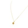 Image 7 : 14KT Yellow Gold 1.22ct Citrine Quartz and Diamond Pendant With Chain