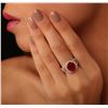 Image 1 : 14KT Yellow Gold 5.07ct Ruby and Diamond Ring